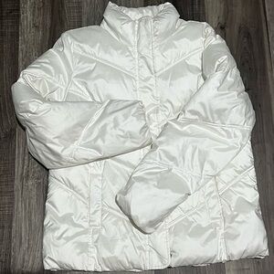 GAP Women's Cream Puffer Jacket